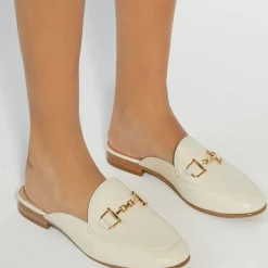 Outlet Glairing Snaffle Trim Mules Women Flats