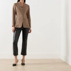Best Glauco Check Single-Breasted Blazer Women Coats & Jackets