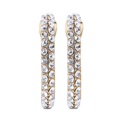 Best Golden Honey Crystal Hoops Women Earrings