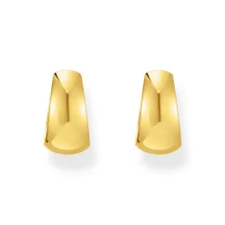 Sale Gold-Plated Trapezoidal Hoop Earrings Women Earrings