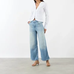 Best Good Skate Wide Cropped Jeans Women Denim