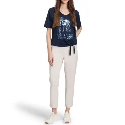Hot Graphic Drawstring T-Shirt Women Tops