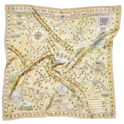 New Great British Season Silk Scarf Women Scarves
