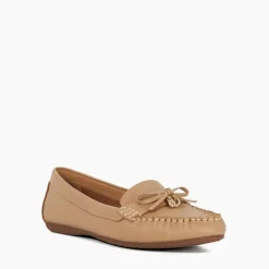 Sale Grovers Wide-Fit Leather Moccasins Women Flats
