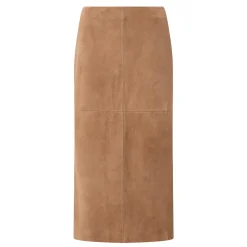 Best Guelfi Suede Column Skirt Women Skirts