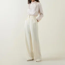 Best Gwyneth Blouson-Sleeve Blouse Women Tops