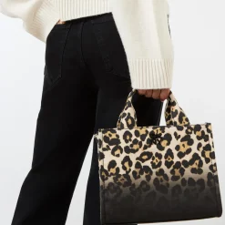 Clearance Hadlee Leopard Small Tote Bag Women Tote Bags