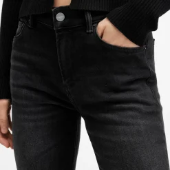 Haldan Mid-Rise Bootcut Jeans Women Denim
