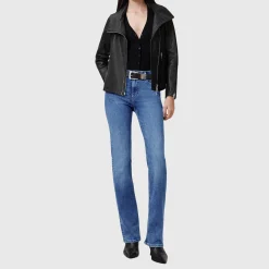 Discount Haldan Mid-Rise Slim Bootcut Jeans Women Denim