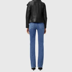 Discount Haldan Mid-Rise Slim Bootcut Jeans Women Denim