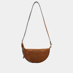 New Half Moon Suede Crossbody Bag Women Crossbody Bags