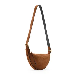 New Half Moon Suede Crossbody Bag Women Crossbody Bags