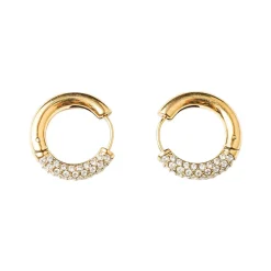 Outlet Half N Half Hoop Earrings Women Earrings