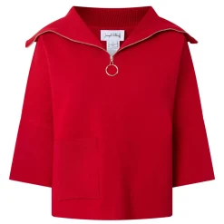 New Half-Zip Sweater Women Tops
