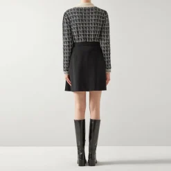Outlet Haline High-Rise Crepe Mini Skirt Women Skirts
