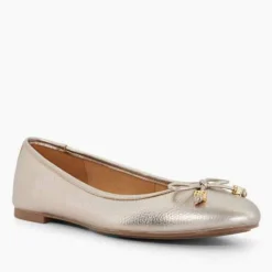 Outlet Hallo Charm-Detail Ballet Flats Women Flats