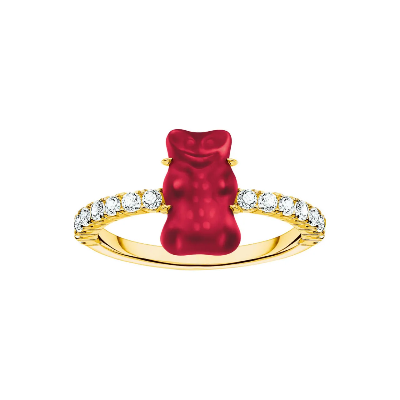 Clearance Haribo Red Goldbear Ring Women Rings