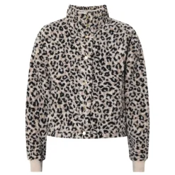 Outlet Harley Leopard Fleece Jacket Women Coats & Jackets