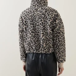Outlet Harley Leopard Fleece Jacket Women Coats & Jackets