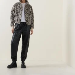 Outlet Harley Leopard Fleece Jacket Women Coats & Jackets