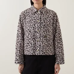 Harley Leopard Overshirt Women Coats & Jackets