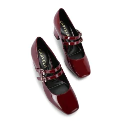 Hot Harper Patent Mary Jane Block Heels Women Heels