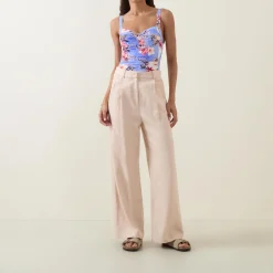 Sale Hawaii Ruched Floral Swimsuit Women Swimwear & Beachwear