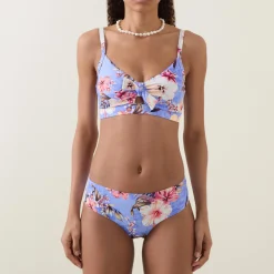 Best Hawaii Tie Front Bikini Top Women Swimwear & Beachwear