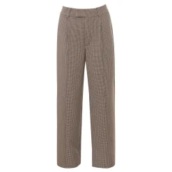 Best Hayden Puppytooth High-Waist Trousers Women Trousers & Shorts