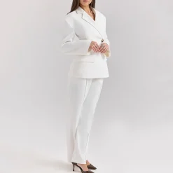 Hayden Wide-Leg Tailored Trousers Women Trousers & Shorts