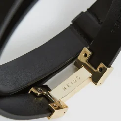 Clearance Hayley Textured Narrow Leather Belt Women Belts