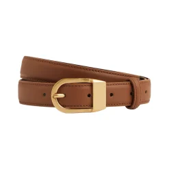 Online Hazel Leather Curved-Buckle Belt Women Belts