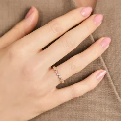 Best Heart Bezel Band Ring Women Rings