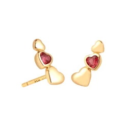 Best Heart Climber Stud Earrings Women Earrings