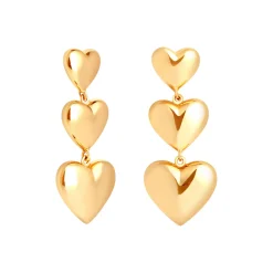 Heart Drop Stud Earrings Women Earrings