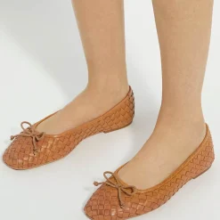 Best Heat Woven Bow Ballet Flats Women Flats