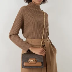 Hot Heather Logo Canvas Shoulder Bag Women Shoulder Bags