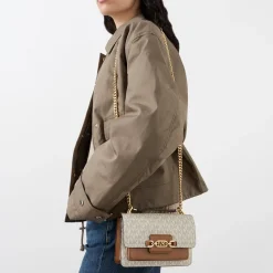 Sale Heather Logo-Canvas Shoulder Bag Women Shoulder Bags