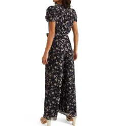Outlet Helene Floral Wide-Leg Jumpsuit Women Jumpsuits