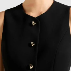 Clearance Hendrix Longline Waistcoat Women Coats & Jackets