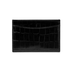 Hot High Shine Croc-Effect Cardholder Women Wallets