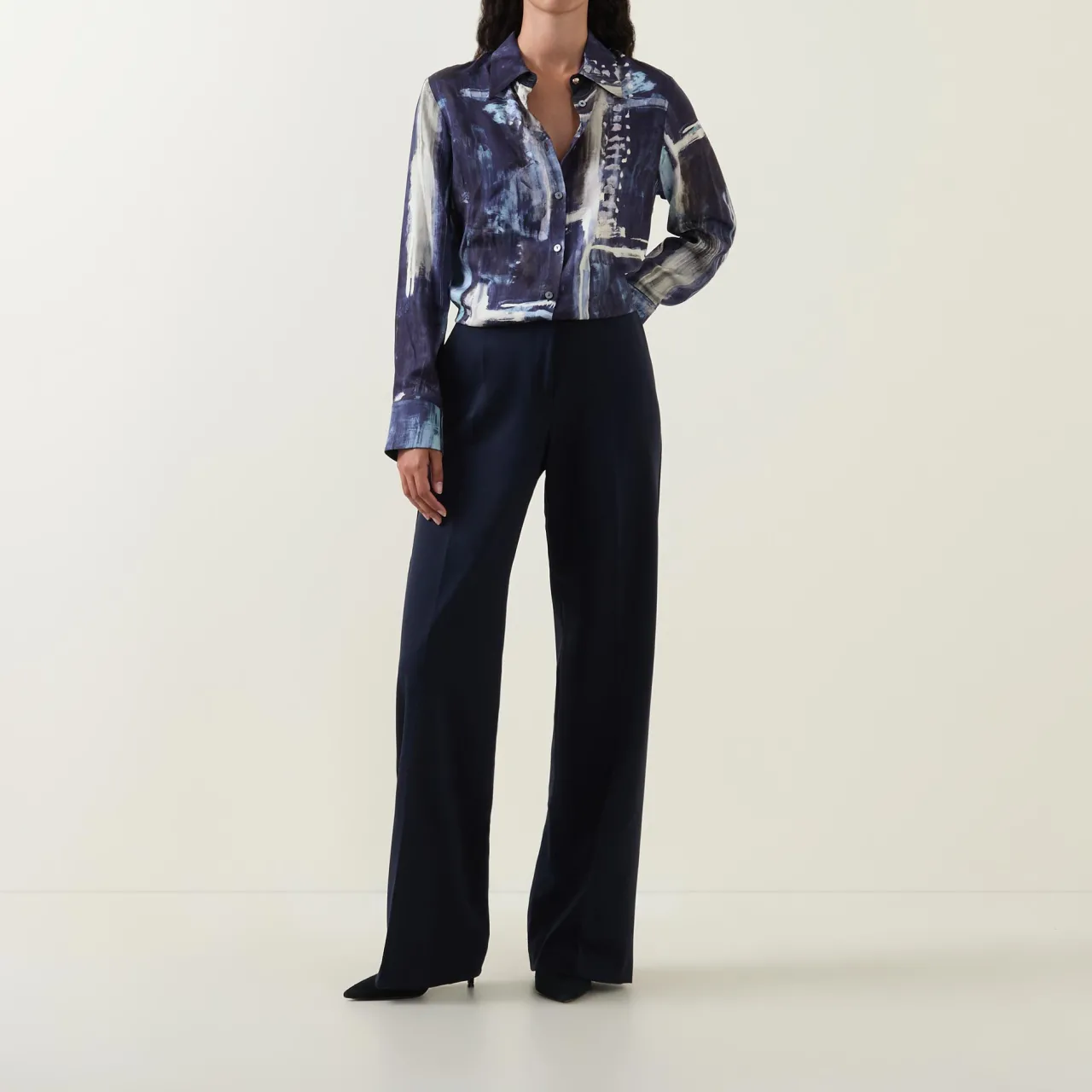 High-Rise Bootcut Trousers Women Trousers & Shorts