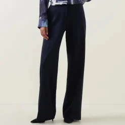 High-Rise Bootcut Trousers Women Trousers & Shorts