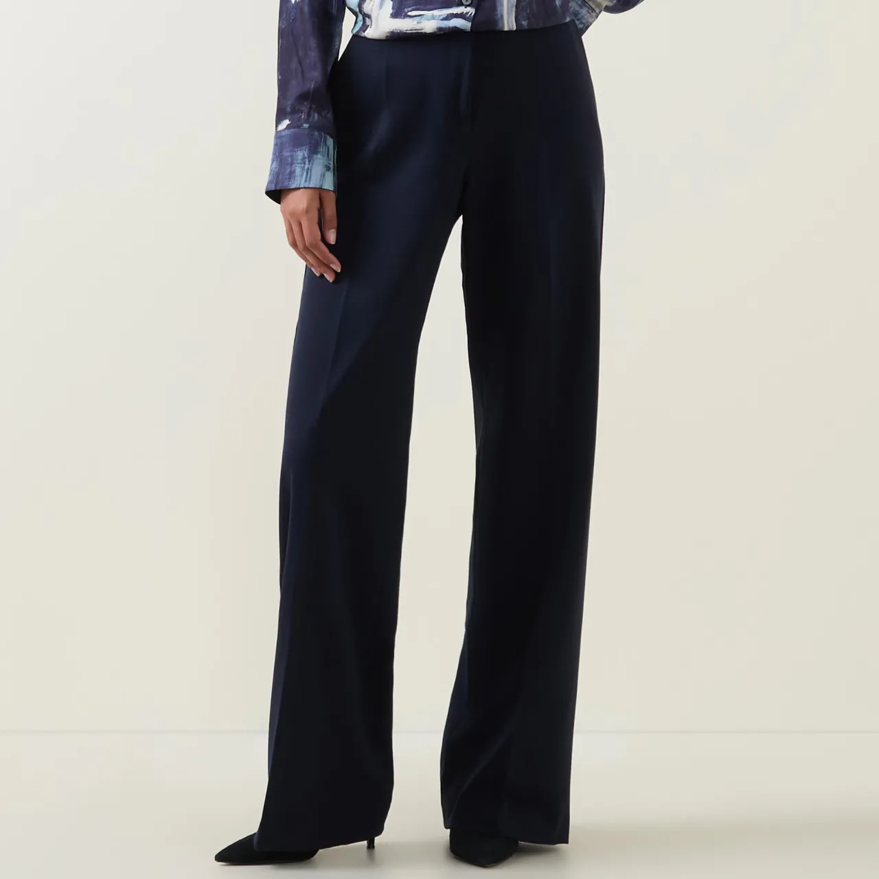 High-Rise Bootcut Trousers Women Trousers & Shorts