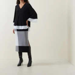 Discount High-Rise Colour-Block Pencil Skirt Women Skirts