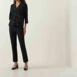 Discount High-Rise Cropped Straight Leg Trousers Women Trousers & Shorts
