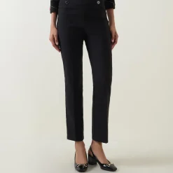 Discount High-Rise Cropped Straight Leg Trousers Women Trousers & Shorts
