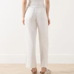 Outlet High-Rise Cropped Straight Leg Jeans Women Denim