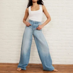 Hot High-Rise Denim Wide Leg Jeans Women Denim