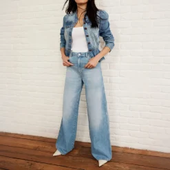 Hot High-Rise Denim Wide Leg Jeans Women Denim
